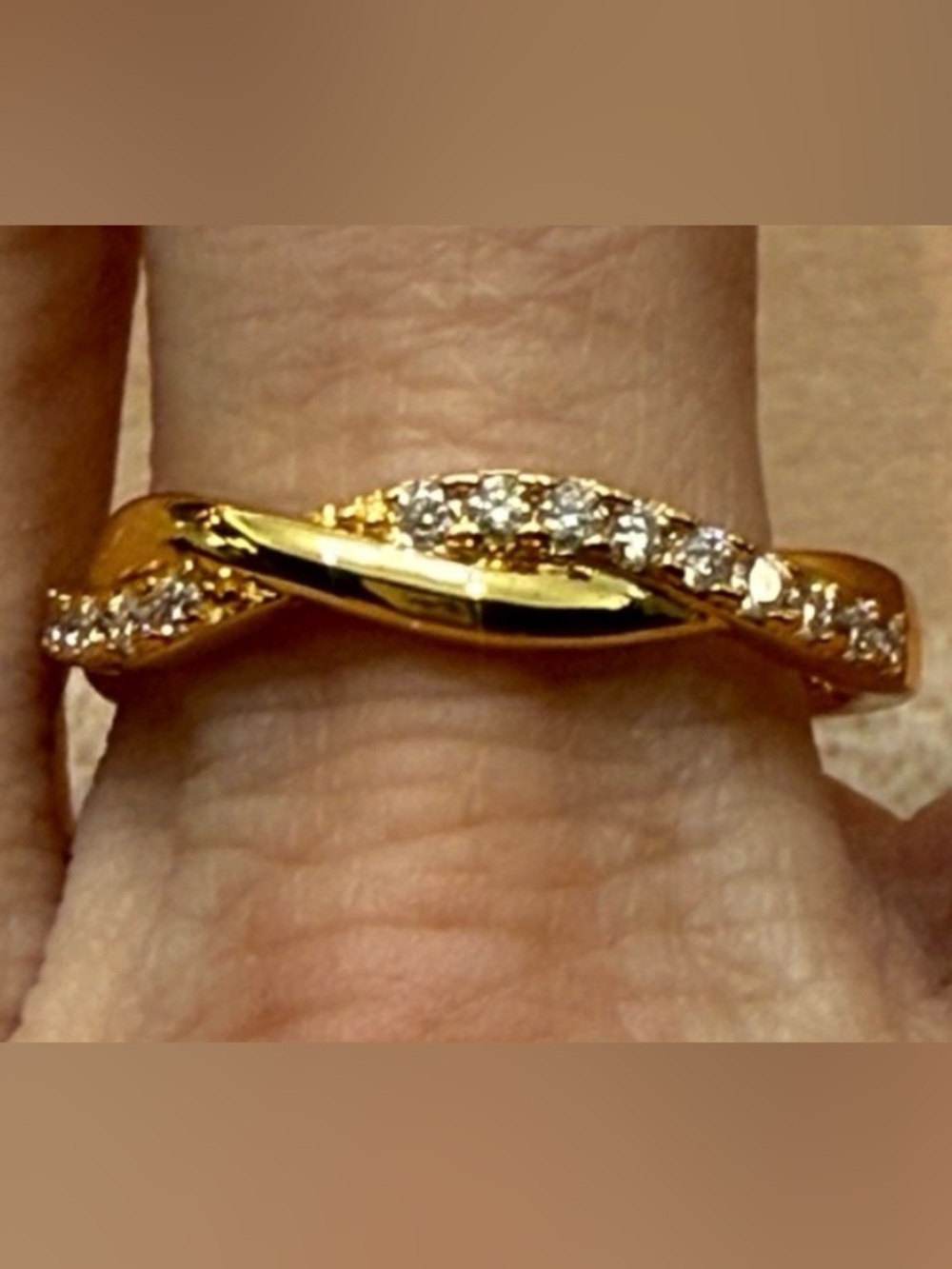 18k Gold over 925 Sterling Silver GRA CERTIFIED MOISSANITE Diamond Ring NEW